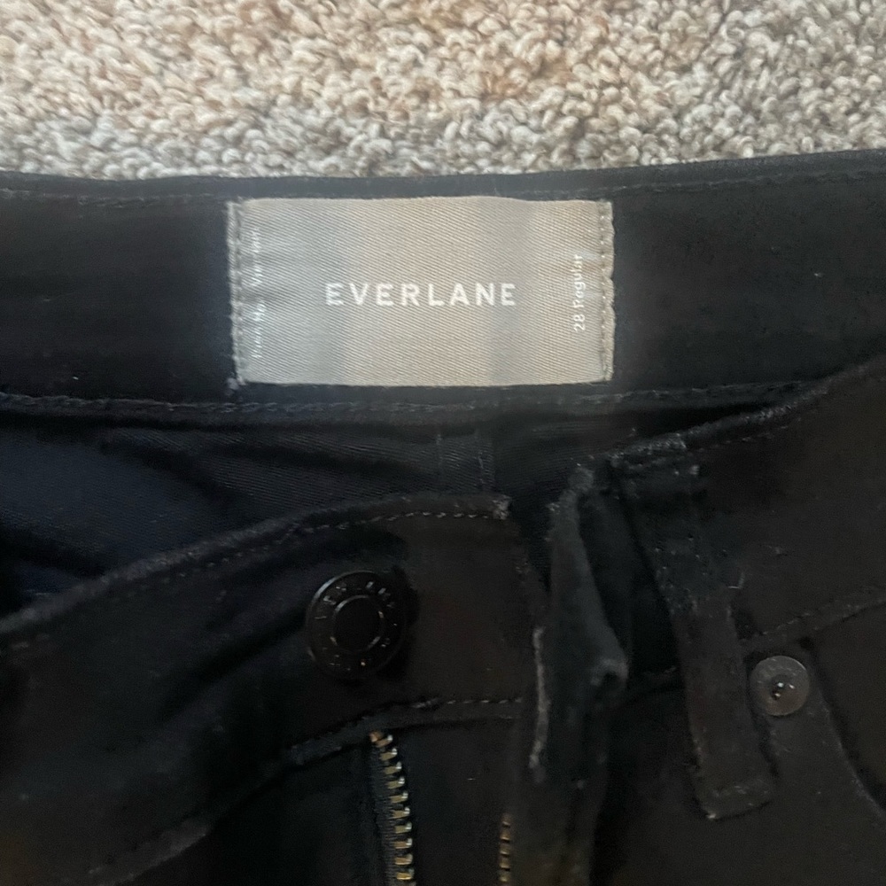 Everlane size 28 black skinny jeans